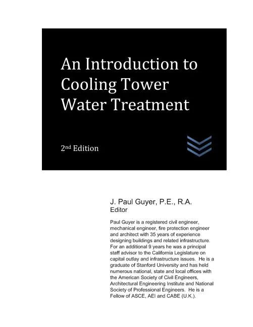 An Introduction to Cooling Tower Water Treatment - Paperback