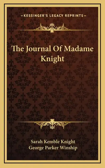 The Journal of Madame Knight - Hardcover