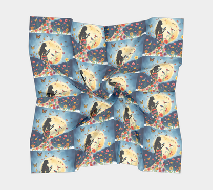 Woman in the Moonlight Square Scarf