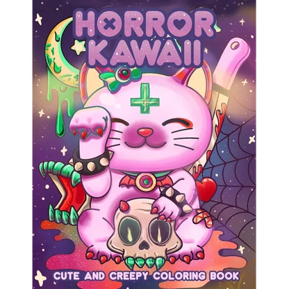 Creepy Kawaii Pastel Goth Coloring Book: A Coloring Book for Lovers of Kawaii and Creepy Things - Paperback