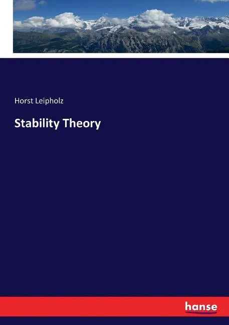 Stability Theory - Paperback