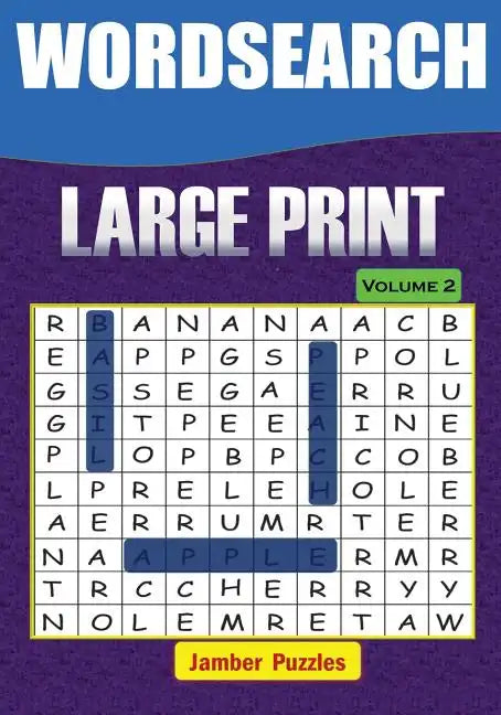 Word Search Large Print - Volume 2 - Paperback