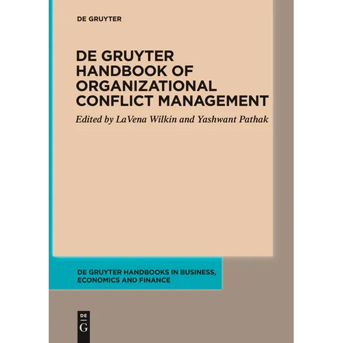de Gruyter Handbook of Organizational Conflict Management - Paperback