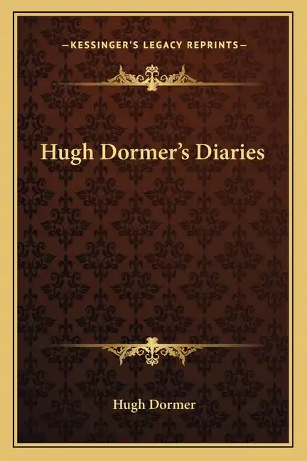 Hugh Dormer's Diaries - Paperback