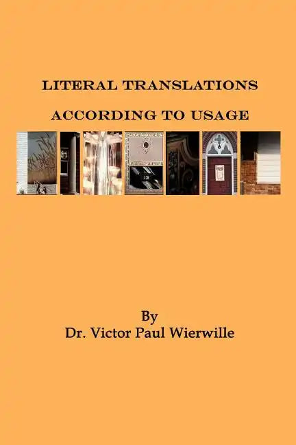 Literal Translations According to Usage - Paperback