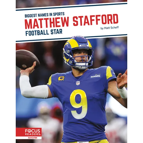 Matthew Stafford: Football Star - Library Binding