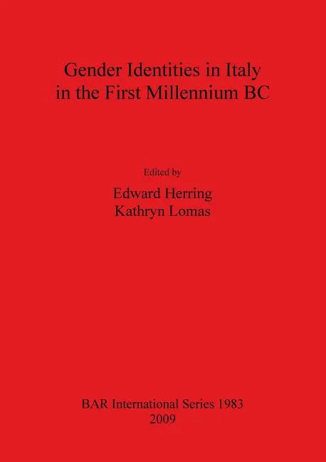 Gender Identities in Italy in the First Millenium BC - Paperback