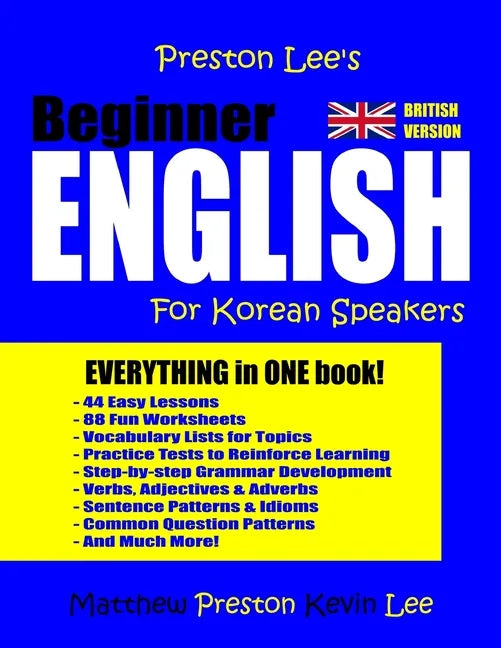 Preston Lee's Beginner English For Korean Speakers (British Version) - Paperback