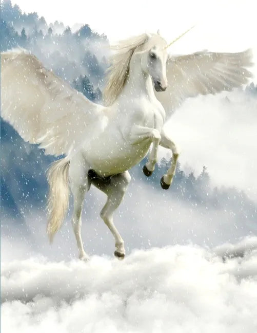 Unicorn Notebook: 100 Pages 8.5" X 11" Wide Ruled Line Paper - Paperback