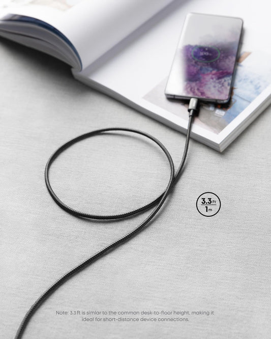 Anker USB C to USB C Cable, 2-Pack 3.3 FT (1 m) Type C 100W Fast Charging Cable for iPhone 17 Series, MacBook Pro 2020, Pixel, and More (Black, Not for Video Output)