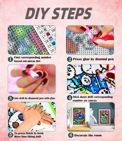 Diamond Painting Kit for Adults Beginners – Full Drill Round 5D Diamond Art