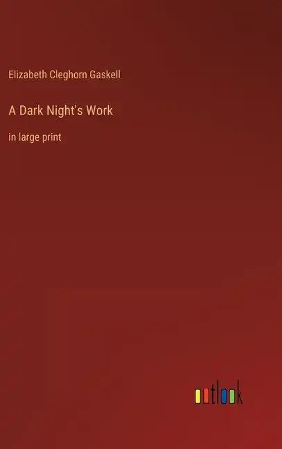 A Dark Night's Work: in large print - Hardcover