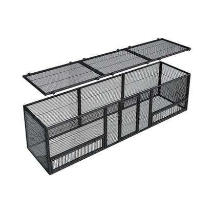 83-Inch Heavy-Duty Outdoor Metal Chicken Coop (SAK24679)