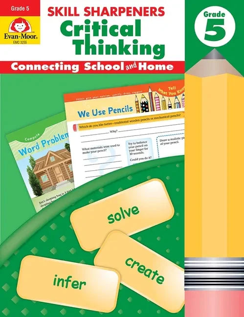 Skill Sharpeners: Critical Thinking, Grade 5 Workbook - Paperback