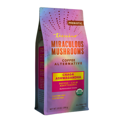 Chaga Ashwagandha Butterscotch Cream Mushroom Herbal Coffee