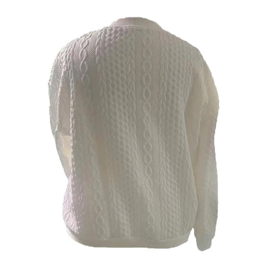 Women’s Jacquard Baseball-Collar Jacket