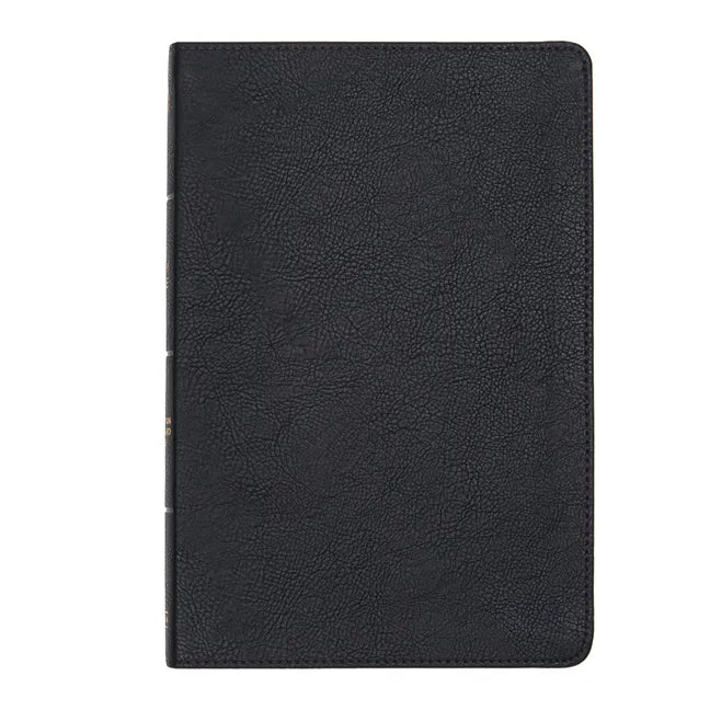 CSB Large Print Thinline Bible, Black Leathertouch - Imitation Leather