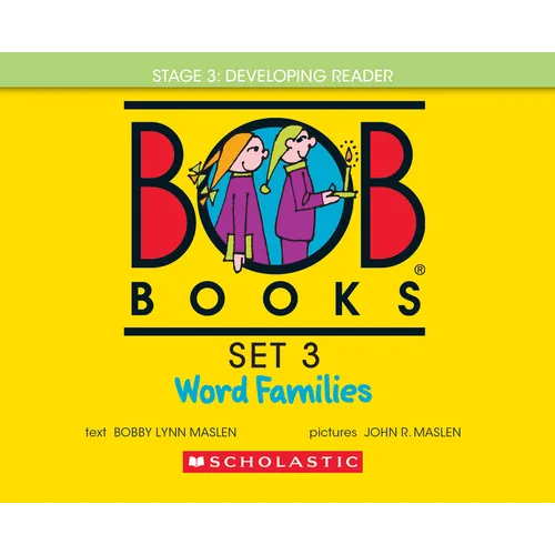 Bob Books - Word Families Hardcover Collection of 8 Stories Decodable Phonics Stories, Ages 4 and Up, Kindergarten, First Grade (Stage 3: Developing R - Library Binding