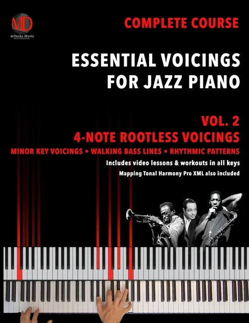 Essential Voicings for Jazz Piano Vol.2: 4-note Rootless Voicings - Paperback