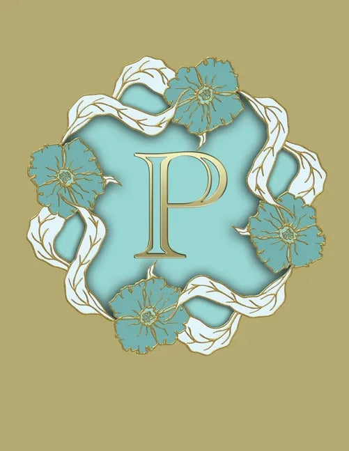 P: 100 Pages 8.5" X 11" Monogram Notebook College Ruled Line Paper - Paperback