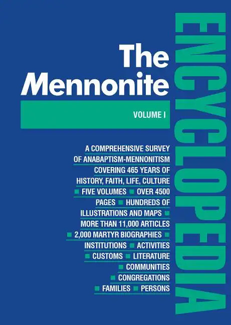 Mennonite Encyclopedia/ Vol 1: Volume 1 - Hardcover