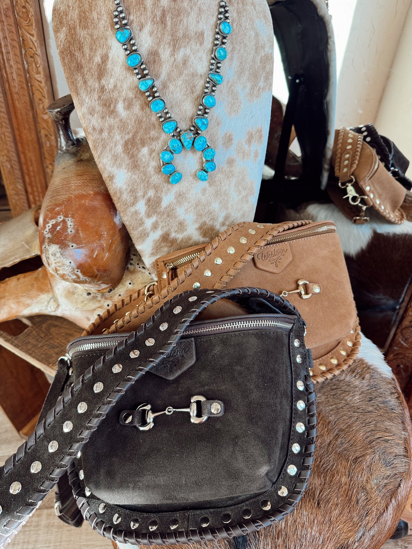 The Western + Co. Lil’ Bit Bum Bag in Chestnut