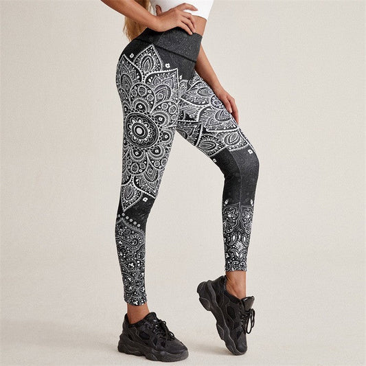 🖤 Plus Size High-Waist Compression Yoga Leggings with Pockets