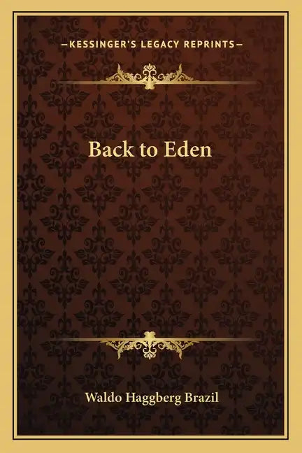 Back to Eden - Paperback
