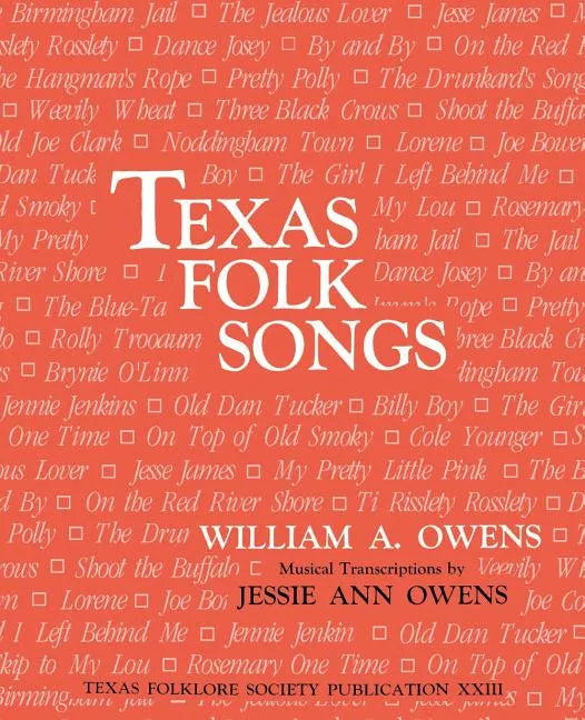 Texas Folk Songs - Paperback