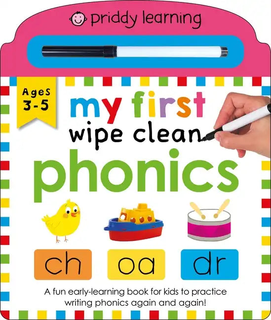 Priddy Learning: My First Wipe Clean Phonics - Board Book