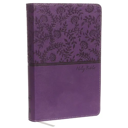 NKJV, Deluxe Gift Bible, Imitation Leather, Purple, Red Letter Edition - Imitation Leather