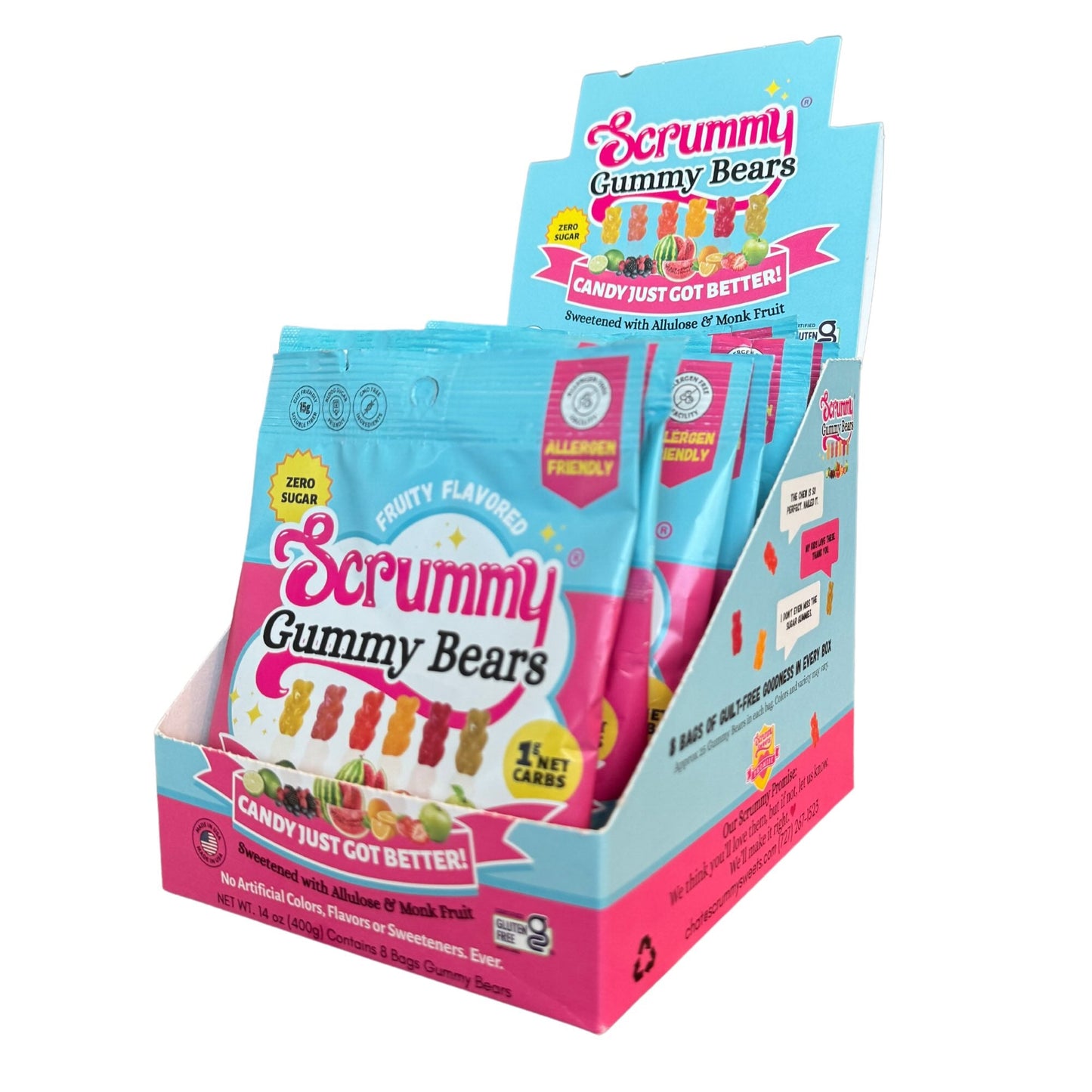 SWITCH® Scrummy Gummy Bears 8-ct Box 1.8oz Bags