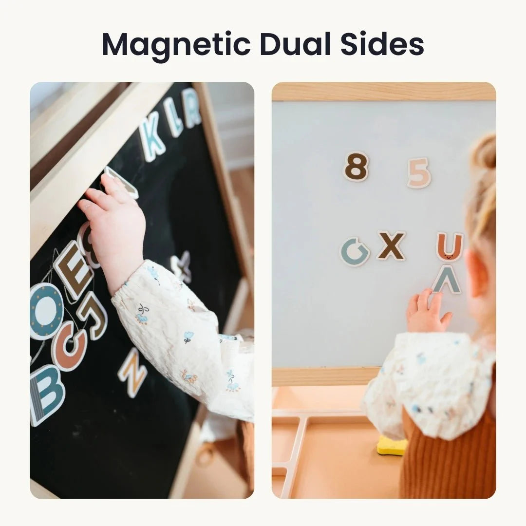 Tiny Land® Caramel Magnitales Easel for Kids