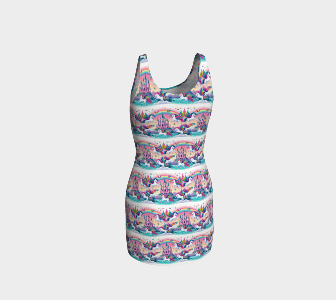 Unicorns and Castles Mini Bodycon Dress