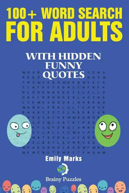 100+ Word Search for Adults: With Hidden Funny Quotes - Paperback