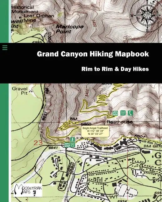 Grand Canyon Hiking Mapbook: Rim to Rim and Day Hikes - Paperback