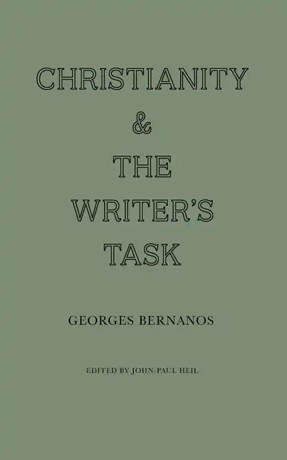 Christianity and the Writer's Task - Paperback