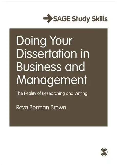 Doing Your Dissertation in Business and Management - Paperback