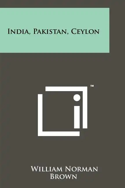 India, Pakistan, Ceylon - Paperback