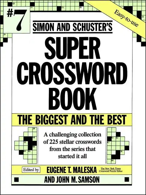Simon & Schuster Super Crossword Puzzle Book #7 - Paperback
