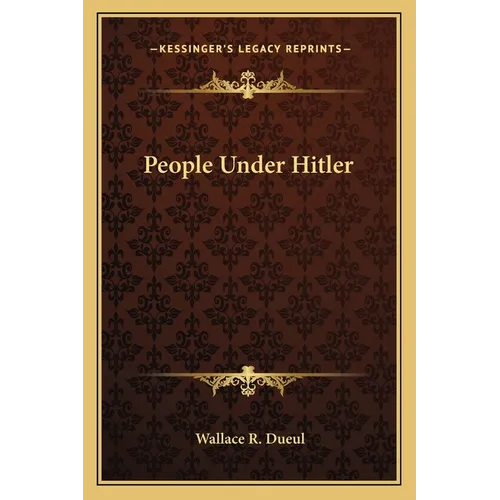 People Under Hitler - Paperback