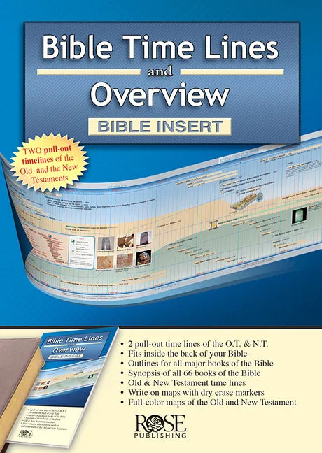 Bible Time Lines and Overview - Bible Insert - Paperback