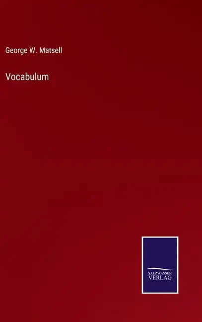 Vocabulum - Hardcover