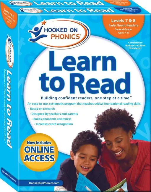 Hooked on Phonics Learn to Read - Levels 7&8 Complete: Early Fluent Readers (Second Grade Ages 7-8) - Paperback