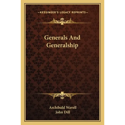 Generals And Generalship - Paperback
