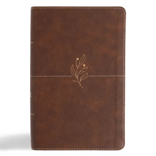 CSB Single-Column Personal Size Bible, Digital Study Edition, Brown Leathertouch - Imitation Leather