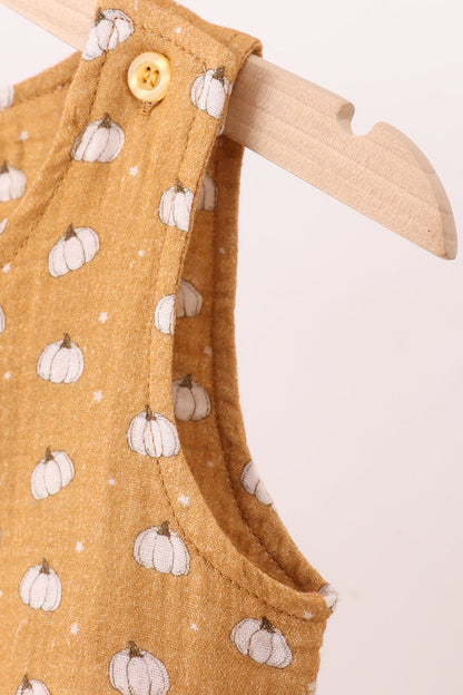 Premium pumpkin print muslin jonjon