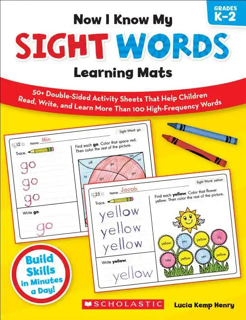 Now I Know My Sight Words Learning Mats - Paperback
