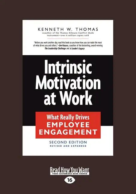 Intrinsic Motivation at Work: What Really Drives Employee Engagement (Large Print 16pt) - Paperback