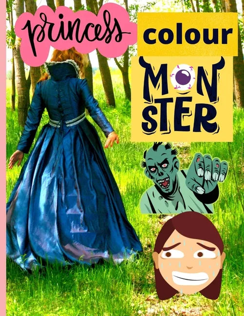 Princess Color Book: Large coloring book for kids - Paperback